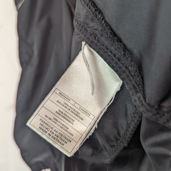 Nike Vest Womens Medium Black Jacket Windbreaker Vtg 90s Y2K Cycling Golf Zip In - Picture 9 of 16